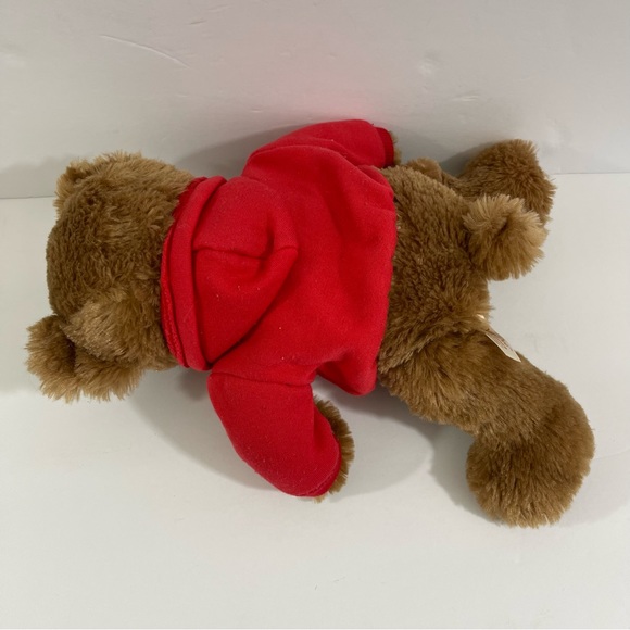 DanDee Collector’s Choice Plush Brown Bear Love Red Sweatshirt 10.5” - Picture 3 of 6